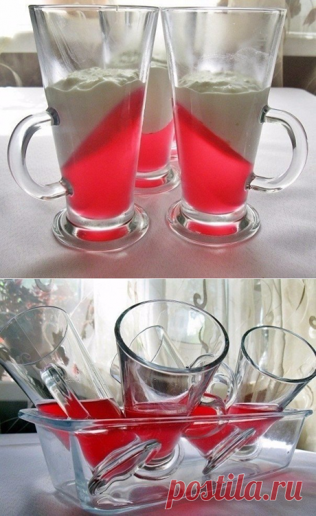 Желейный клубничный десерт