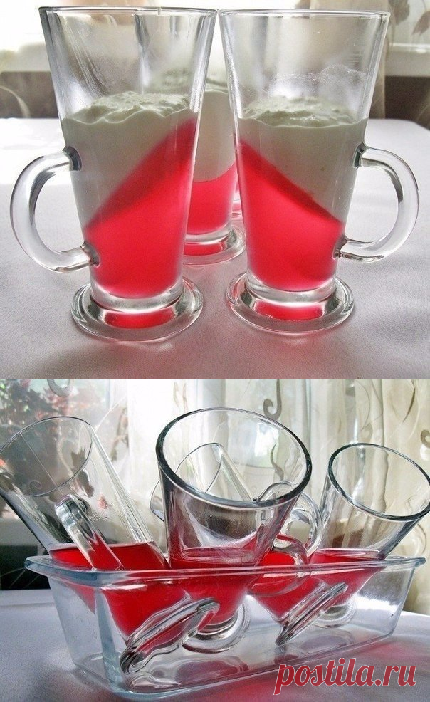 Желейный клубничный десерт