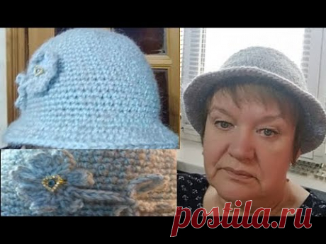 Как связать крючком женскую шапку и шляпу
