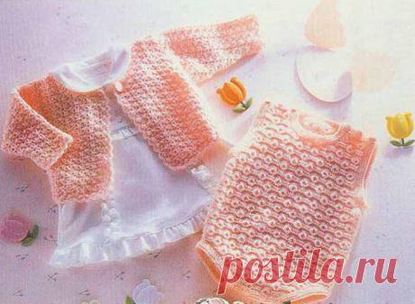 Кофта и боди для новорожденного - Вязание кофточек схемы - Вязание для новорожденных - Схемы и модели - Вяжем вместе