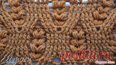 МК теплый рельефный узор &quot;Колоски&quot; - Вязание - Страна Мам