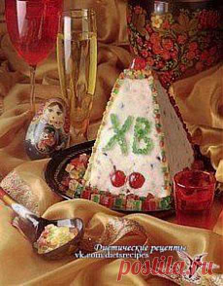 низкоколлорийная творожная пасха