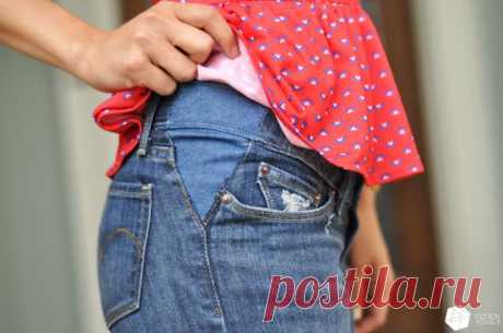 Take out your jean’s waistband tutorial…aka make your pants bigger!