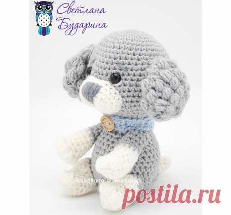 Собачка Ушки-шишечками крючком. Амигуруми схемы и описания. Автор: Светлана Бударина | IRINELY.ART