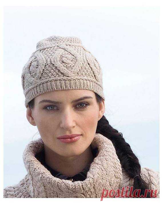 DIAMOND ARAN HAT Irish Hats Aran hats 100% Merino Wool New to our range this beautiful soft hat with diamond design detail Irish Knitwear Aran Knitwear