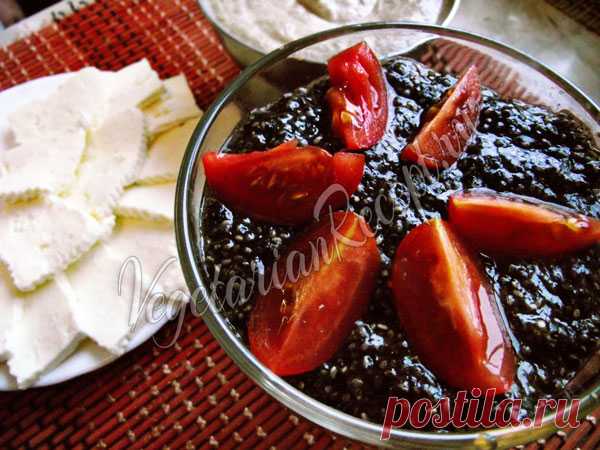 Веганская черная икра из семян чиа На вид и вкус как настоящая!