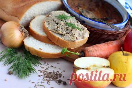 Паштет з телячої печінки з яблуками / Закуски м'ясні / Кукорама — смачні рецепти!