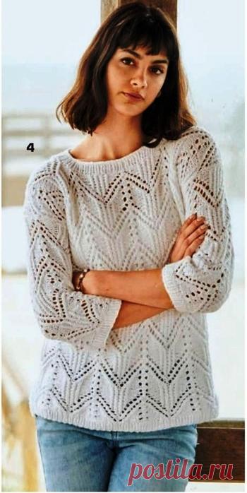Пуловер. Спицы.