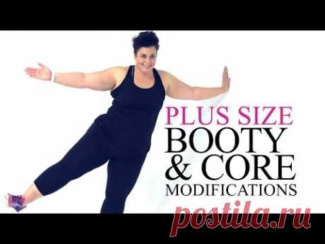 Booty Core Legs Plank Modification - plus size - workout - episode 6