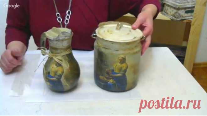 Галина Вакула. Имитация росписи на посуде.