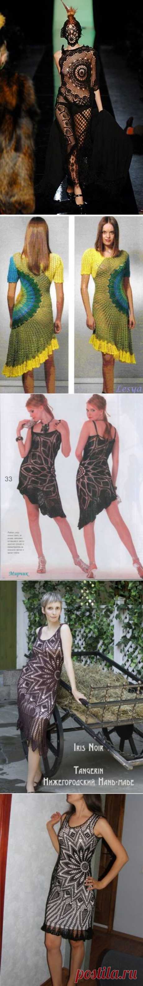 Салфеточные платья (платья -на основе салфетки). | Волшебный паучок +