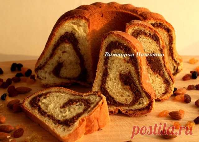 ПОБЕДА ВКУСА : Сдобный кекс с изюмом и миндалем (по мотивам словенского рождественского кекса "Потица")