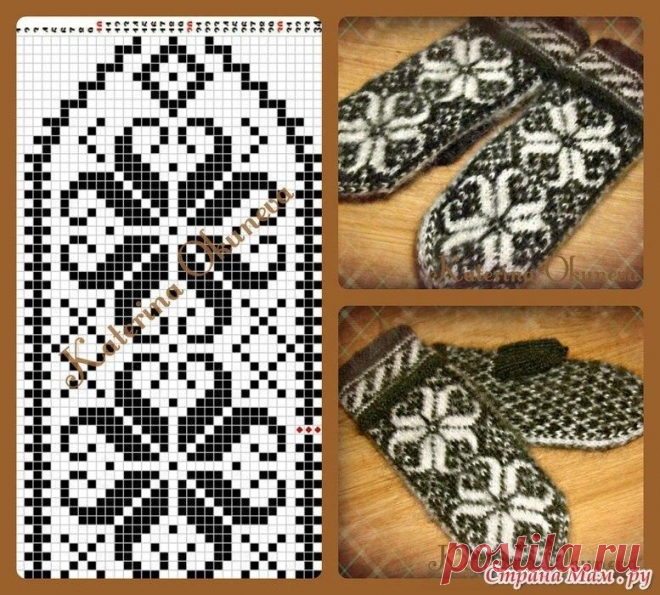 Жаккард для варежек — Сделай сам, идеи для творчества - DIY Ideas