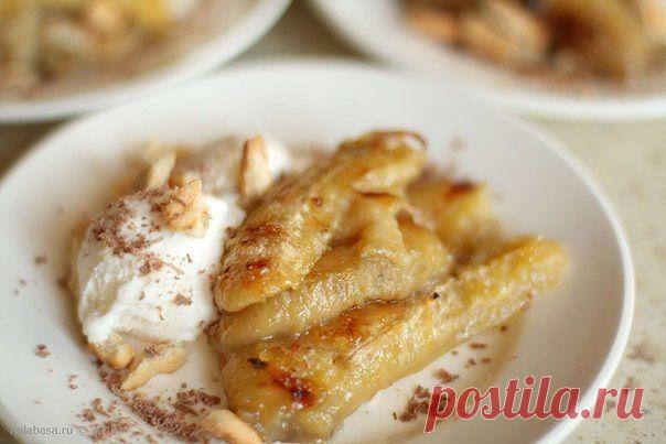 Десерт из запеченных бананов - очень вкусно и просто