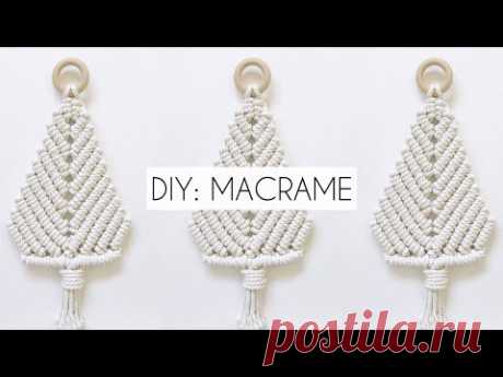 DIY: MACRAME CHRISTMAS TREE | MINIMALIST X-MAS DECORATIONS | HOW TO (STEP BY STEP)