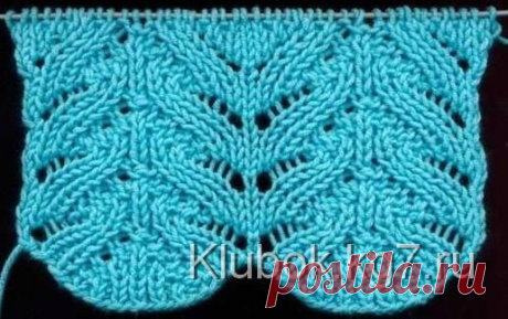 Красивый узор спицами | Клубок