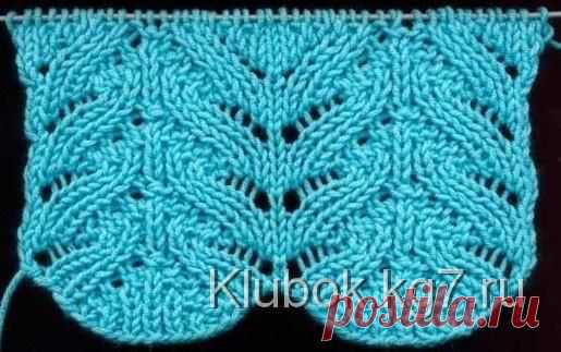 Красивый узор спицами | Клубок