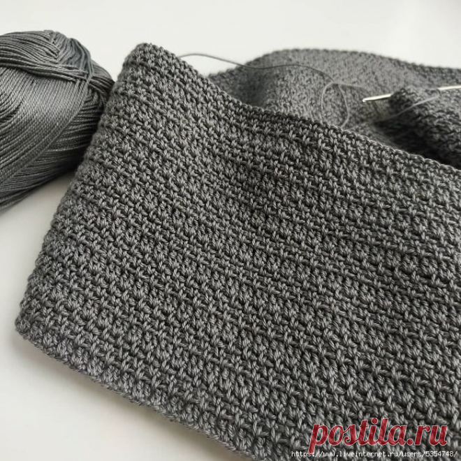 Плотный узор крючком. Схема. / knittingideas.ru