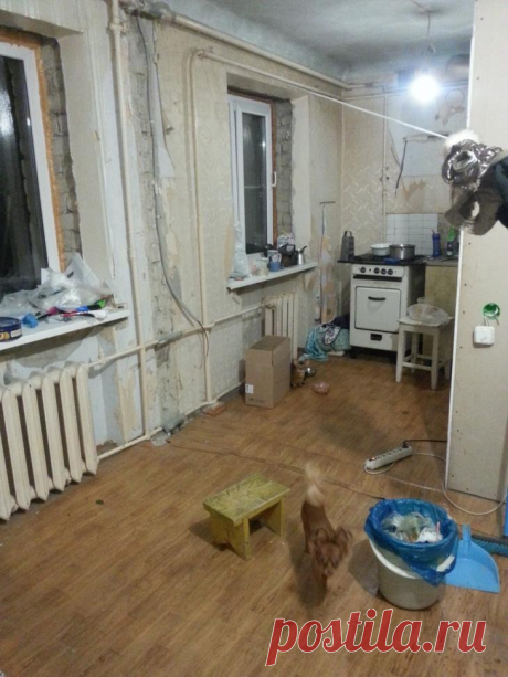 Белая кухня в хрущевке