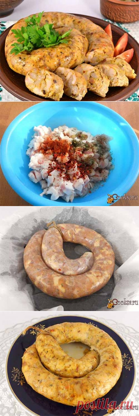 Домашняя куриная колбаса