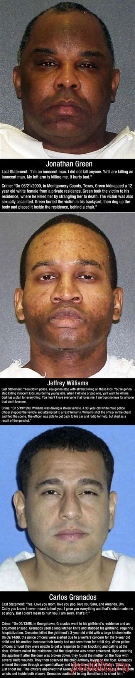 The Last Words Said by Death Row Inmates (10 Photos) | FunCage