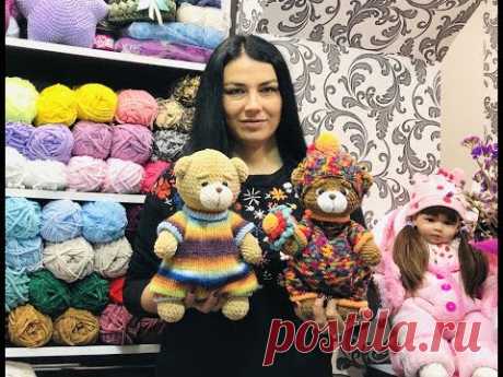 ОСЕННИЙ ..ЗИМНИЙ КОМБИНЕЗОН ДЛЯ МИШКИ ..ПОДРОБНЫЙ МАСТЕР КЛАСС..