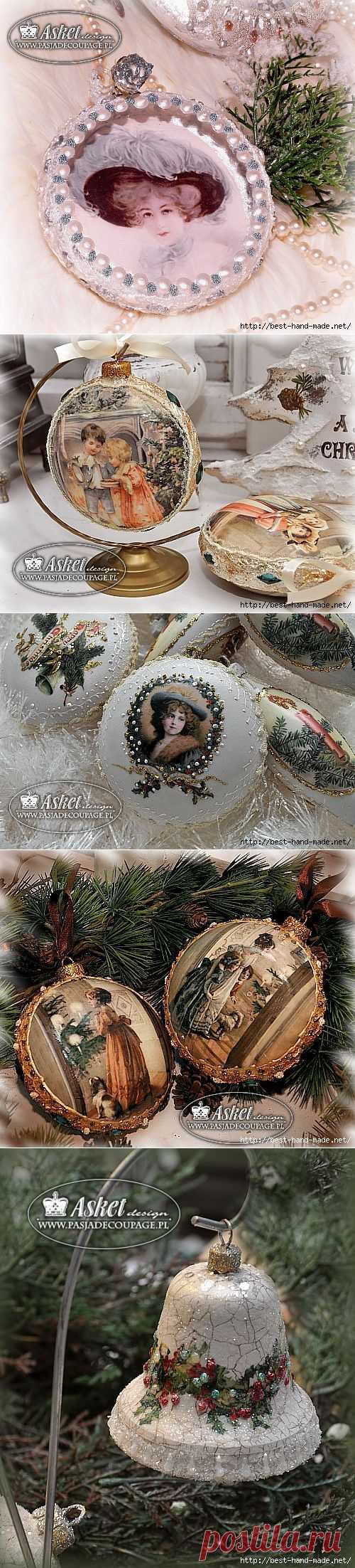 Новогодний декупаж от Asket и приятная новость:)