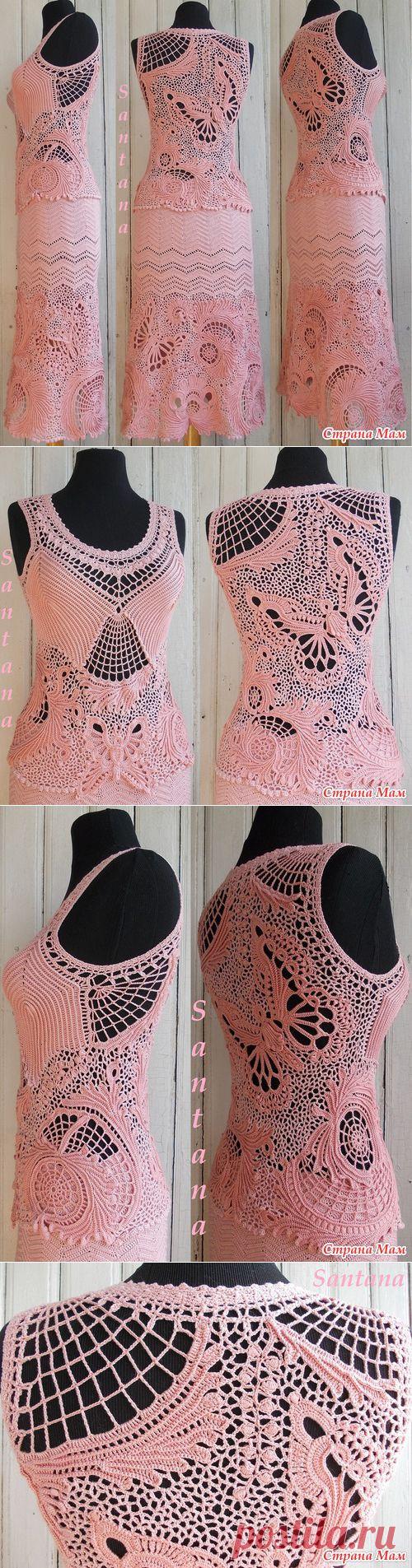 Костюм "Сады Эдема" (раскладка на ткани + подготовка к 1-ой примерке). Много фото - Все в ажуре... (вязание крючком) - Страна Мам