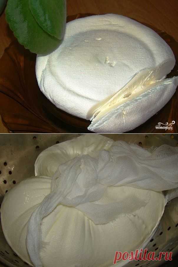 Сыр Маскарпоне на сметане в домашних условиях.