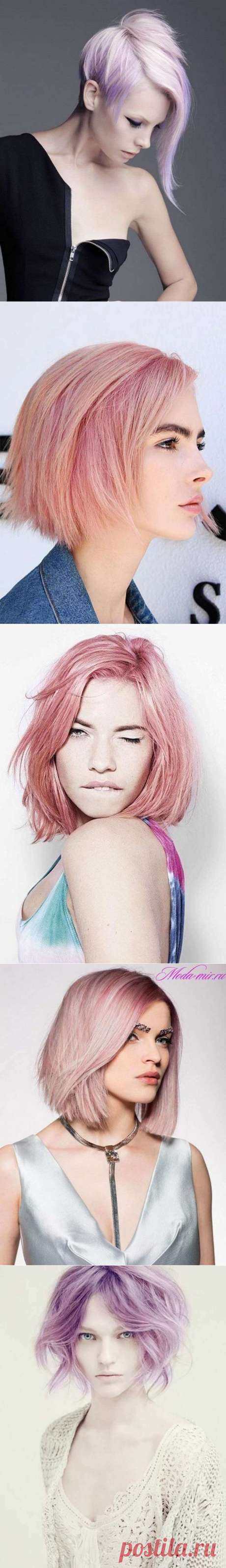 Модные оттенки и техники окрашивания на короткие волосы 2020 год | Чаровница и проказница