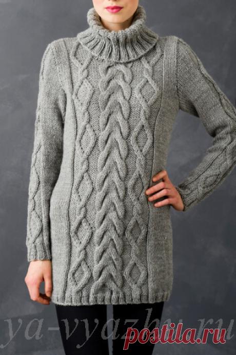 Красивые и теплые женские свитеры спицами | Вязальное настроение...