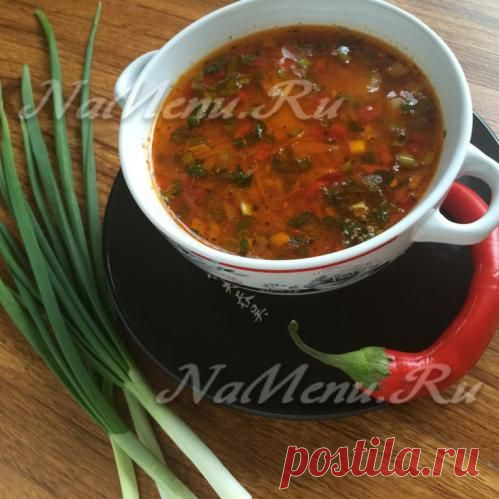 Суп Харчо с рицом: рецепт приготовления с фото