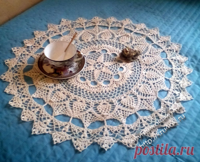 Вязаные салфетки — работы Альбины Петровны - вязание крючком на kru4ok.ru