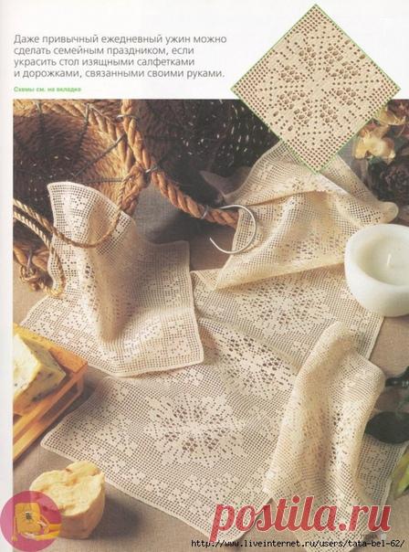 Очарование старинного узора в вязании крючком — Сделай сам, идеи для творчества - DIY Ideas