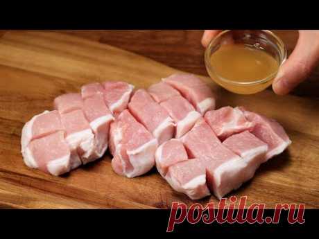 Никогда не ела таких вкусных свиных отбивных! Qucik и легкий рецепт свинины с медом и чесноком