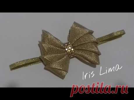 Como fazer laço mil faces Diy ,Tutorial ,Pap By Iris Lima How To Make a Hair Bow