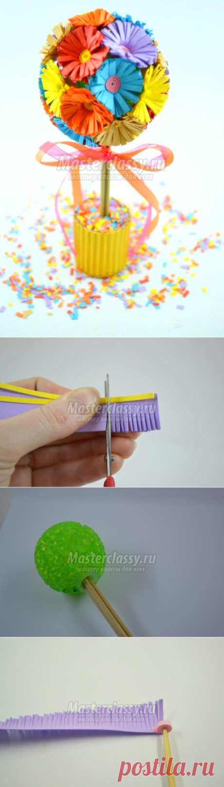 Цветочное дерево в технике квиллинг — Сделай сам, идеи для творчества - DIY Ideas