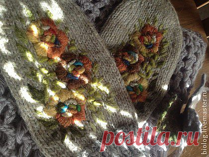 варежки "Маревна" - эксклюзивная работа! - рисунок,варежки ручной работы