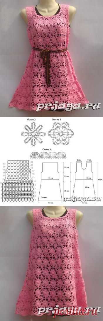 Платья крючком схемы от Nako