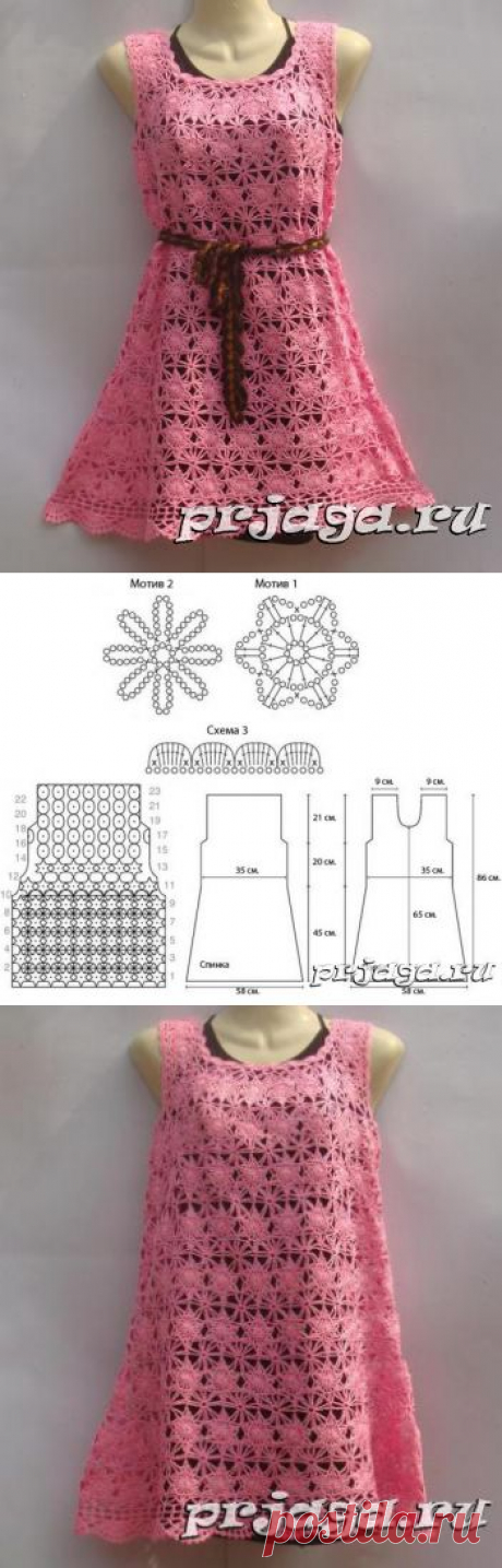 Платья крючком схемы от Nako