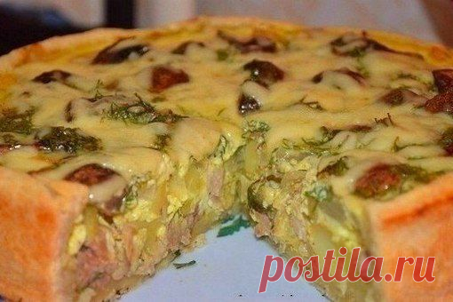 Пирог с курицей и картофелем | Мама знает...