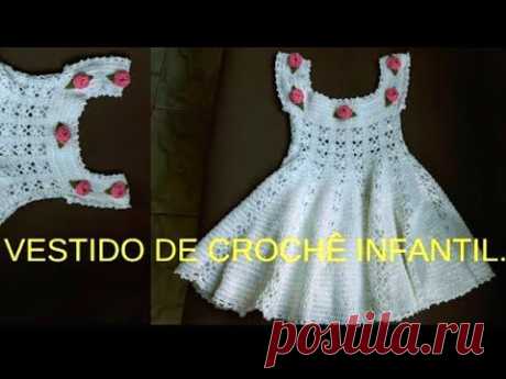 VESTIDO DE CROCHÊ  INFANTIL