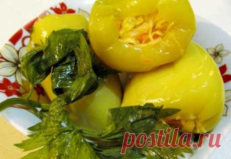 Перец фаршированный капустой на зиму - вкуснее не придумаешь