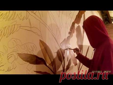 2 часть.Ресторан,антиквариат,состаривание,роспись стен