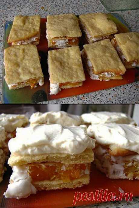 Рецепт: Пирог с курагой и яблоками закрытый, Как приготовить крем для Пирога - Рецепты тортов