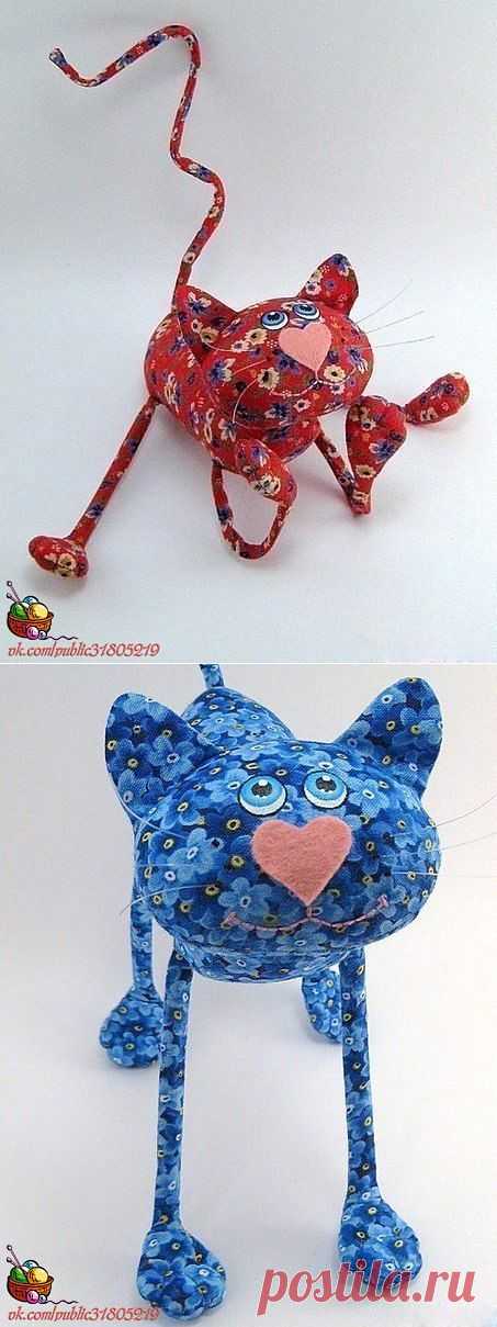 Кошка, мягкие игрушки своими руками.