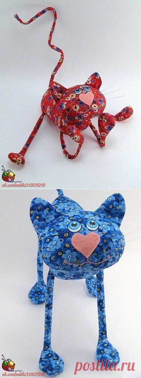 Кошка, мягкие игрушки своими руками.