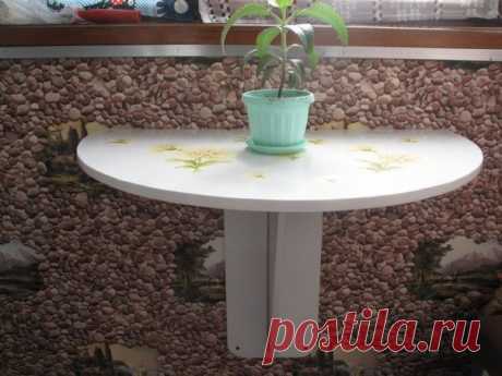 Складной столик для маленького балкона — Сделай сам, идеи для творчества - DIY Ideas