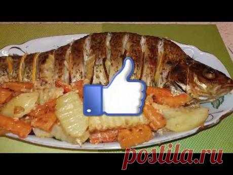 Запеченный Лещ в духовке с овощами / Baked bream in the oven with vegetables