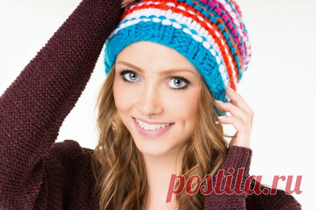 Шапка для круглого лица спицами: схема с фото - Сайт о рукоделии